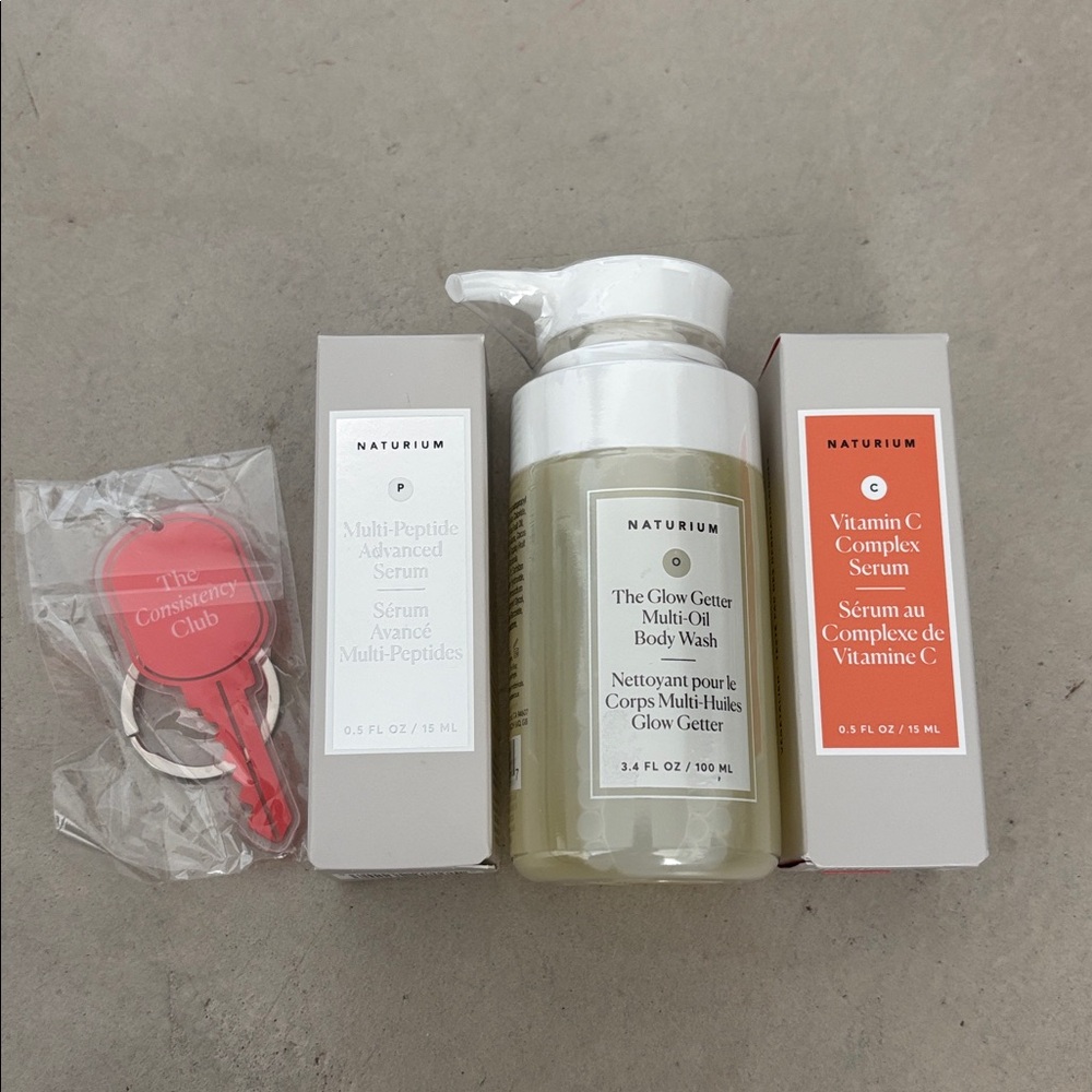 NWT NATURIUM Skincare Serum, Vit C, & Body Wash Set - Picture 2 of 10